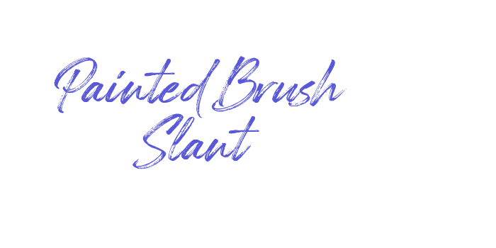 Painted Brush Slant Font Download