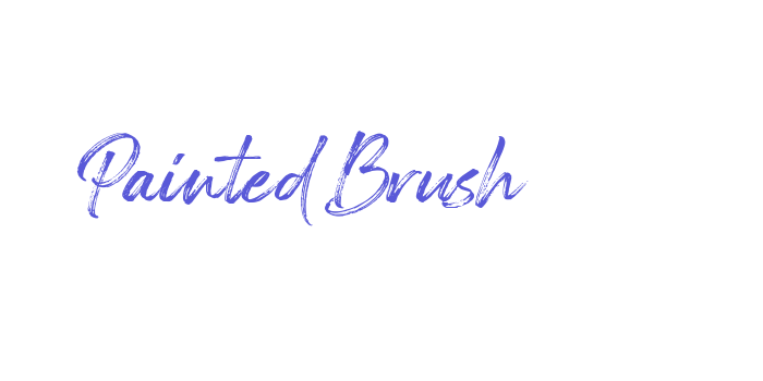 Painted Brush Font Download