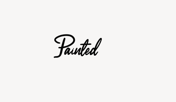 Painted Font