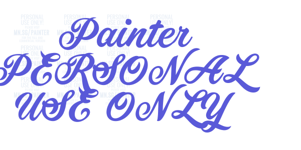 Painter PERSONAL USE ONLY font free