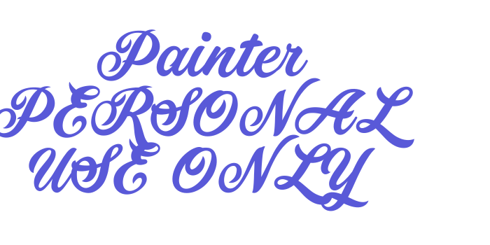 Painter PERSONAL USE ONLY Font Download