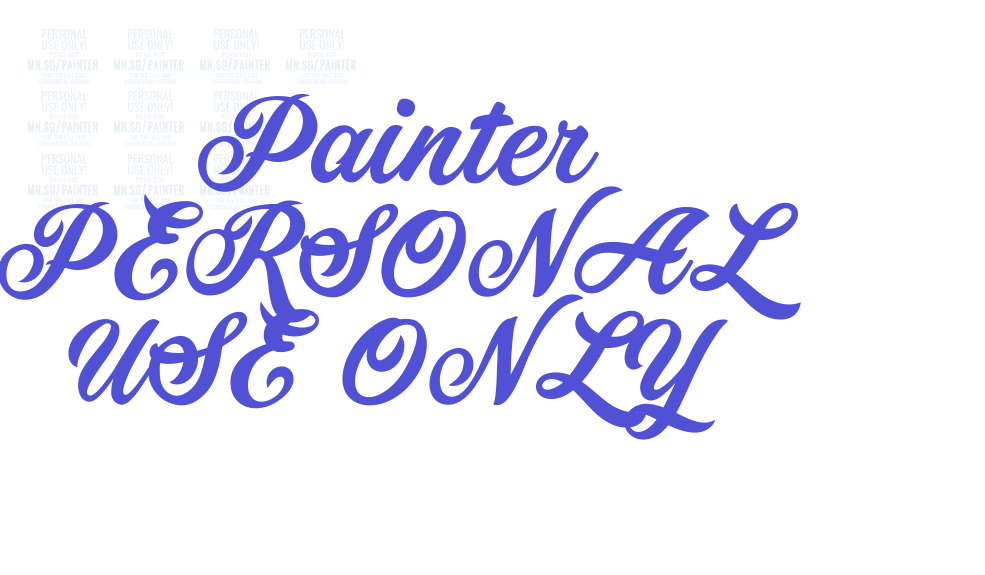 Painter PERSONAL USE ONLY-font-download