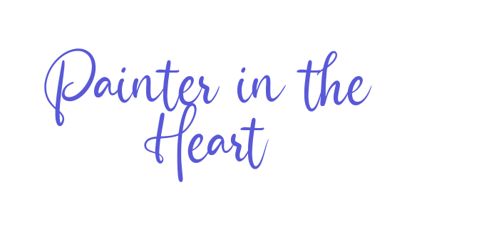 Painter in the Heart Font Download