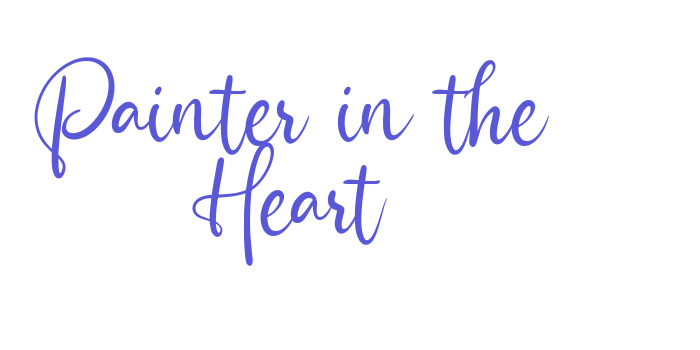 Painter in the Heart Font