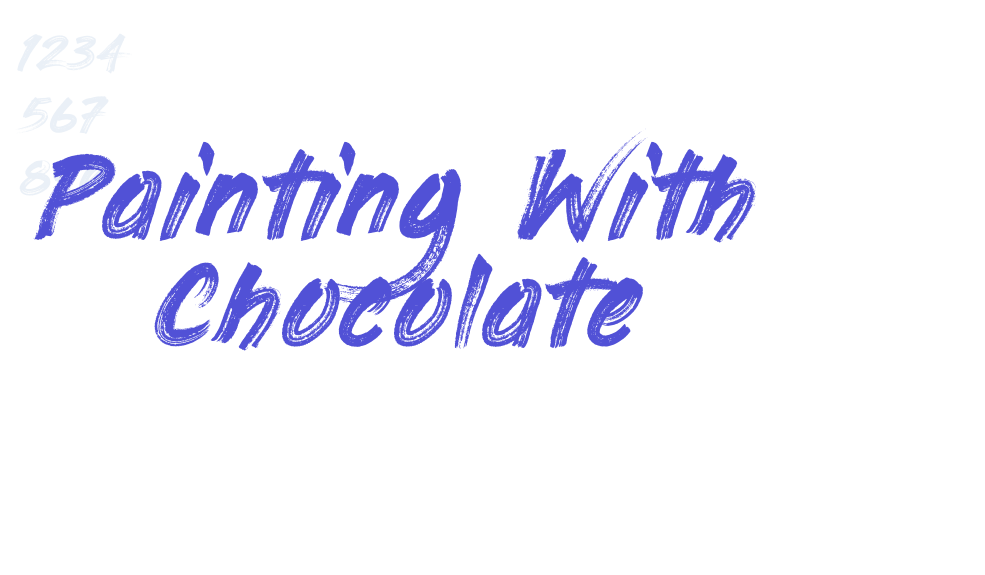 Painting With Chocolate-font-download