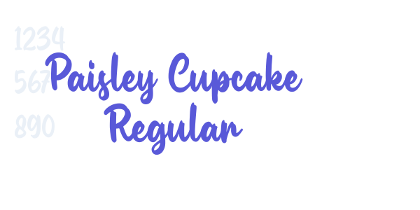 Paisley Cupcake Regular font