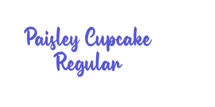 Paisley Cupcake Regular Font Download