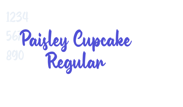 Paisley Cupcake Regular font download