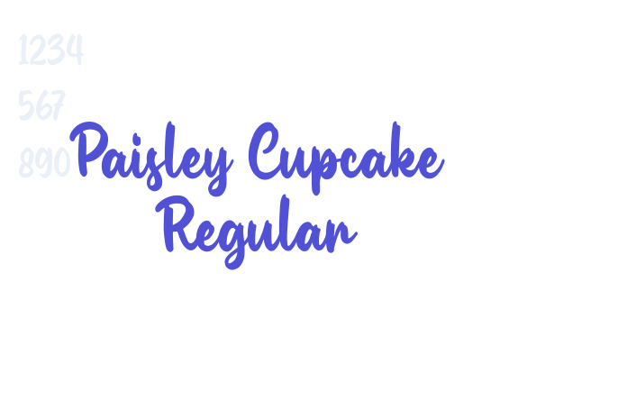 Paisley Cupcake Regular font download