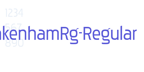 PakenhamRg-Regular font free