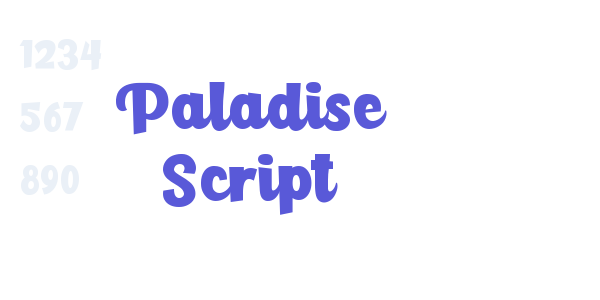 Paladise Script font