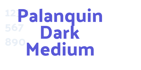 Palanquin Dark Medium font free