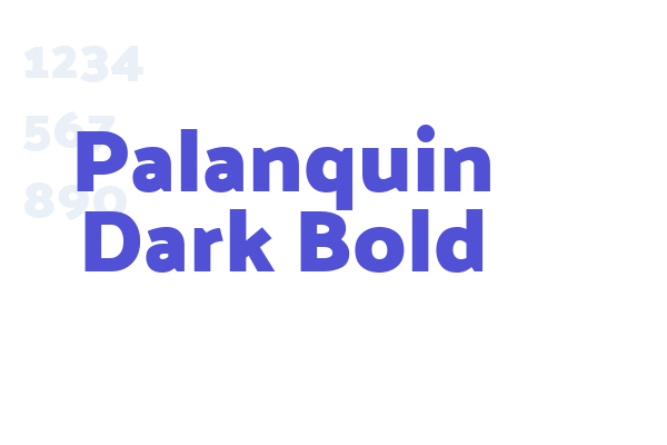 Palanquin Dark Bold
