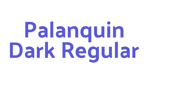 Palanquin Dark Regular Font Download