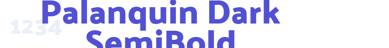 Palanquin Dark SemiBold-font