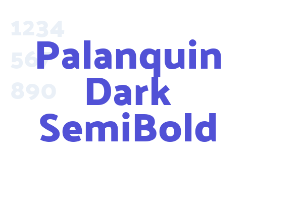 Palanquin Dark SemiBold