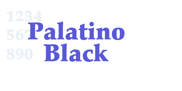 Palatino Black font free