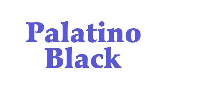 Palatino Black Font