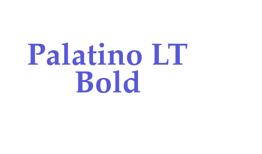 Palatino LT Bold Font Download