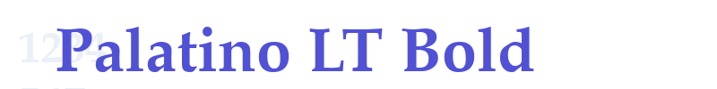 Palatino LT Bold-font