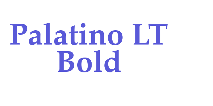 Palatino LT Bold Font