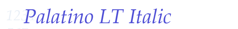 Palatino LT Italic-font