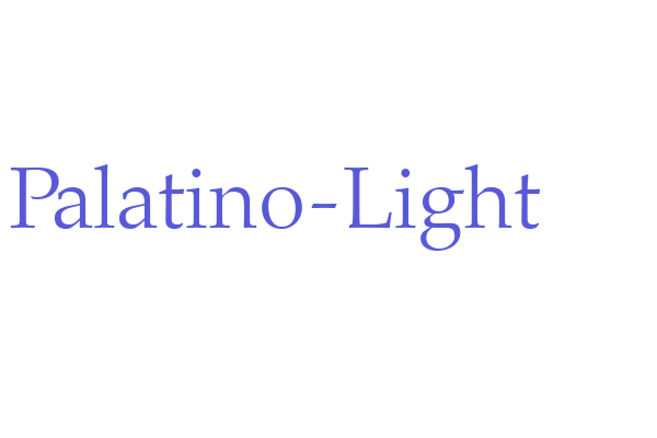 Palatino-Light Font