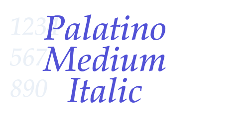 Palatino Medium Italic-font-download