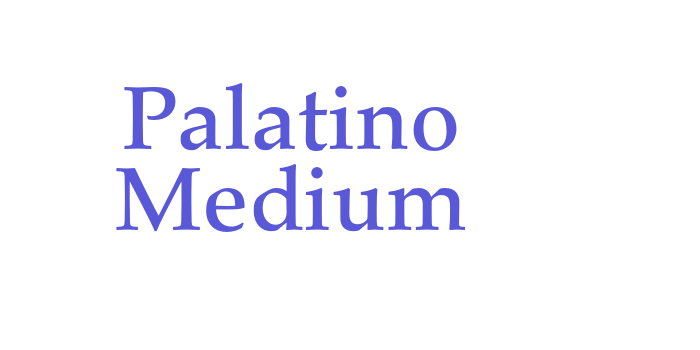 Palatino Medium Font Download