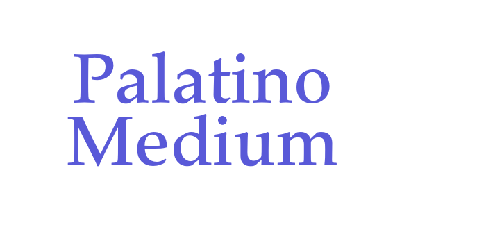 Palatino Medium Font