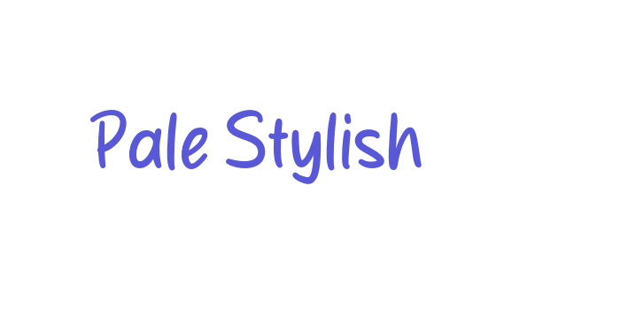 Pale Stylish Font Download