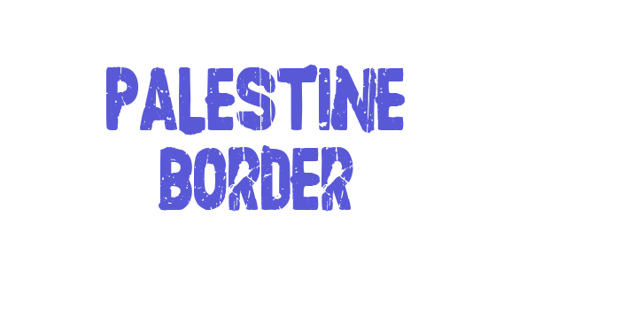 Palestine Border Font