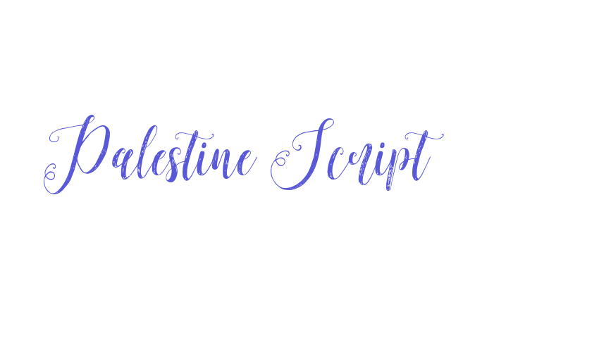 Palestine Script Font