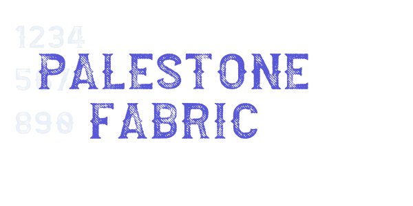 Palestone Fabric font free