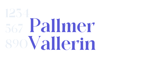 Pallmer Vallerin font free