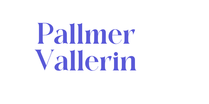 Pallmer Vallerin Font