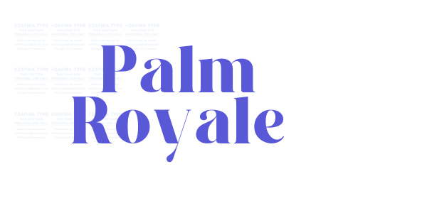 Palm Royale font free