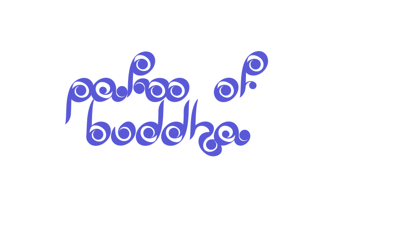 Palm of Buddha Font