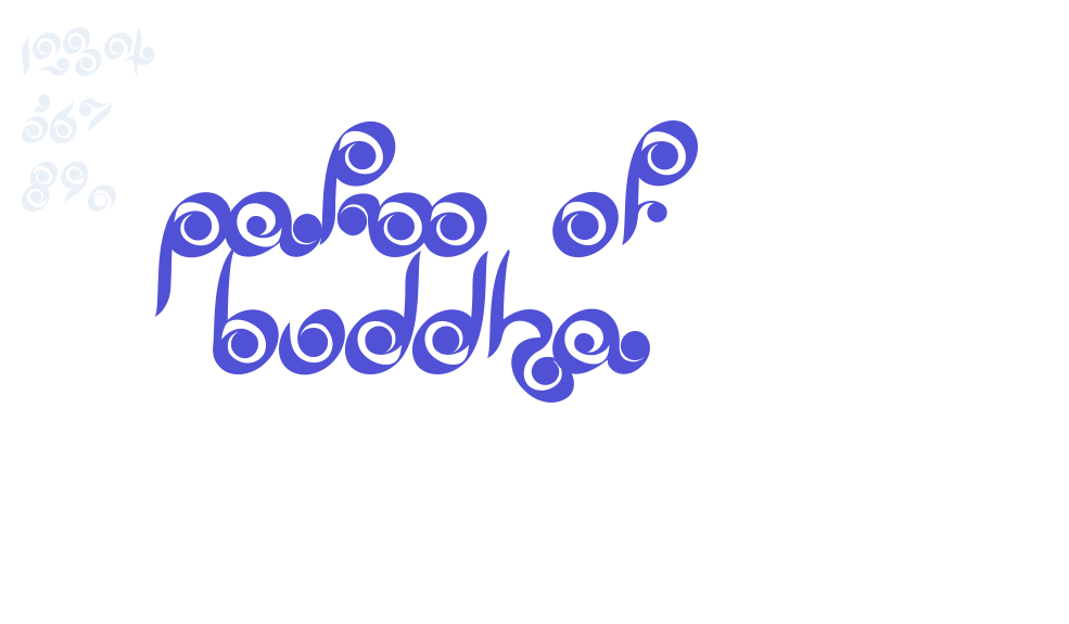 Palm of Buddha-font-download