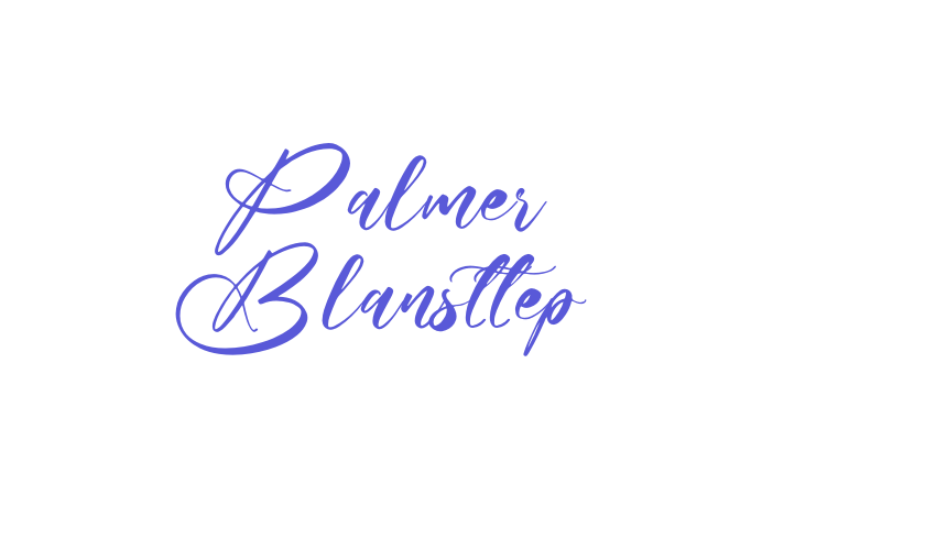 Palmer Blansttep Font Download