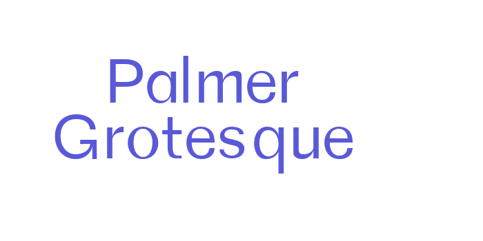 Palmer Grotesque Font Download