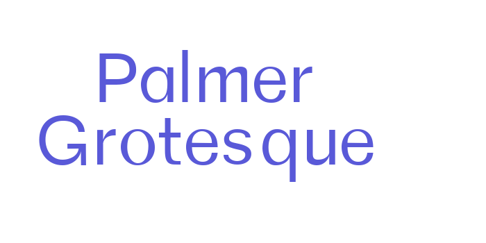 Palmer Grotesque Font