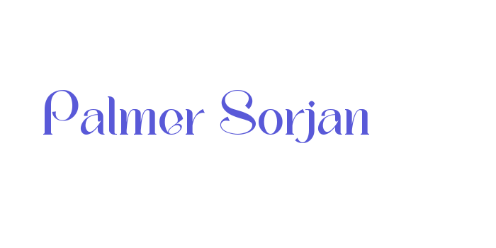 Palmer Sorjan Font Download