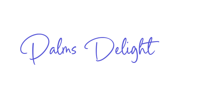 Palms Delight Font Download