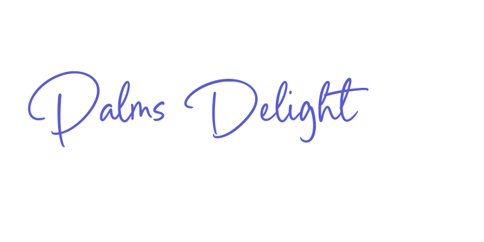 Palms Delight Font