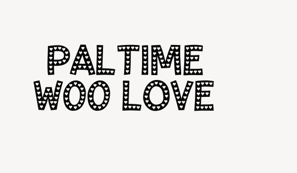 Paltime W00 Love Font