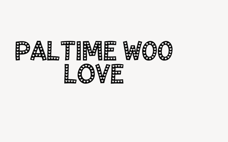 Paltime W00 Love Font