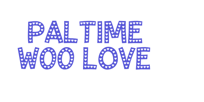 Paltime W00 Love Font