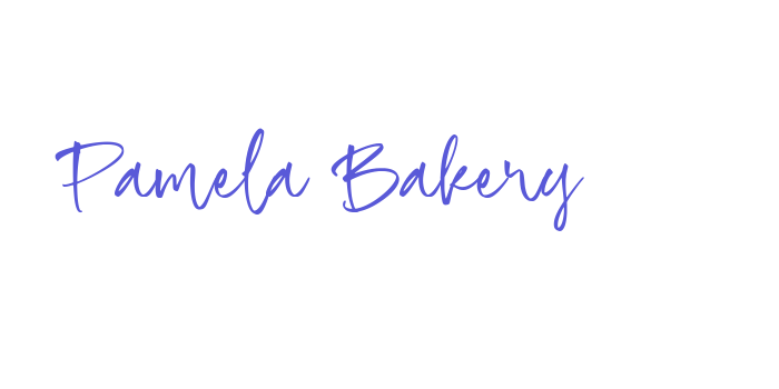 Pamela Bakery Font Download