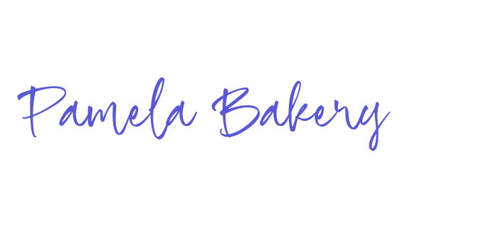 Pamela Bakery Font